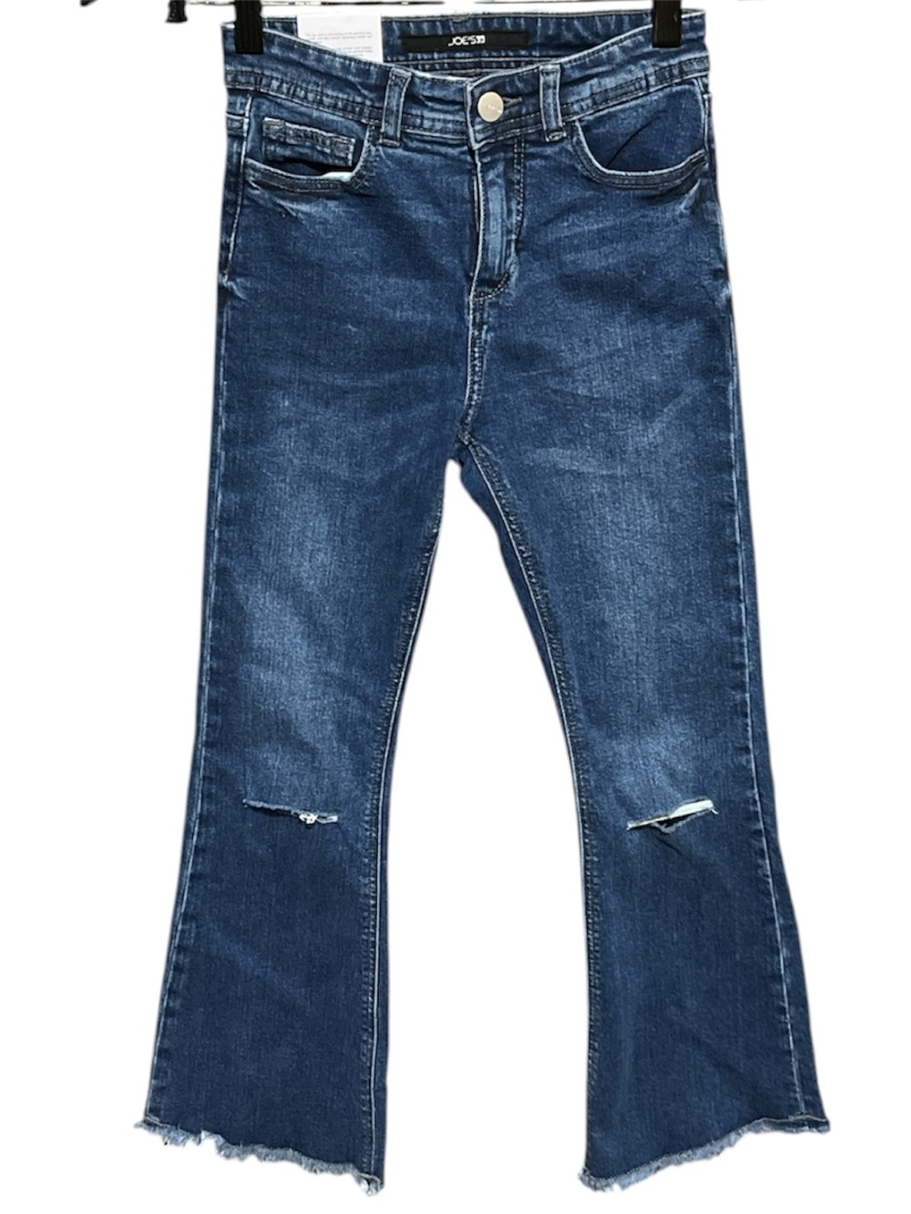 Joe's Jeans Blue Distressed Flare & Wide Leg Jeans